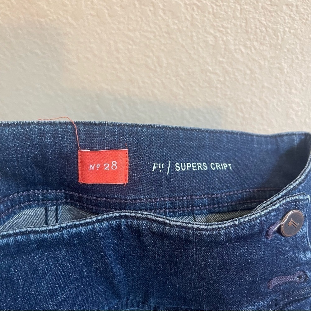 Anthropologie Pilcro and the Letterpress Skinny Button Fly Jean Womens Size 28 - Picture 11 of 13